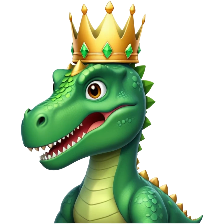 Dinosaur with a crown  emoji