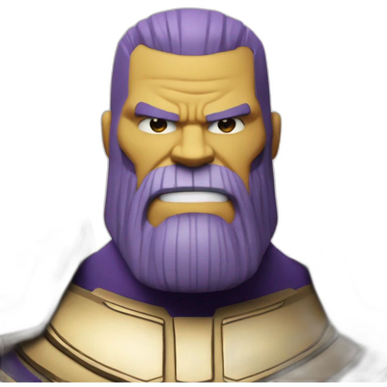 Thanos with beard emoji