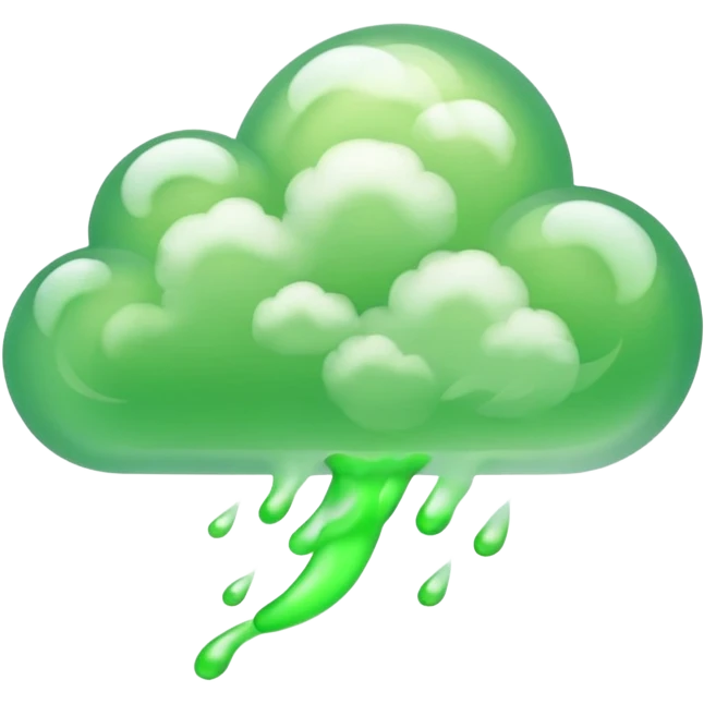 a green fart air emoji