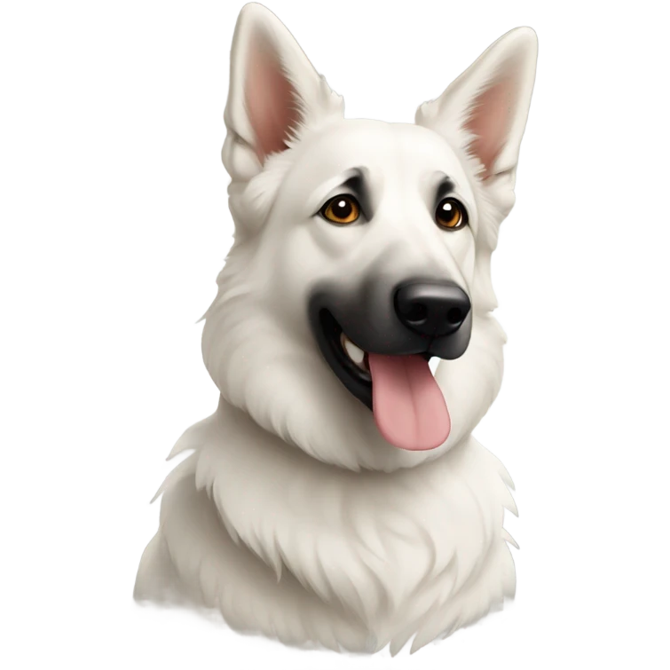 German and white shepherds emoji
