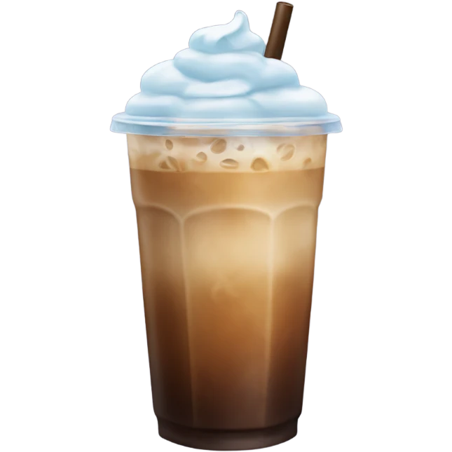 Iced coffee emoji