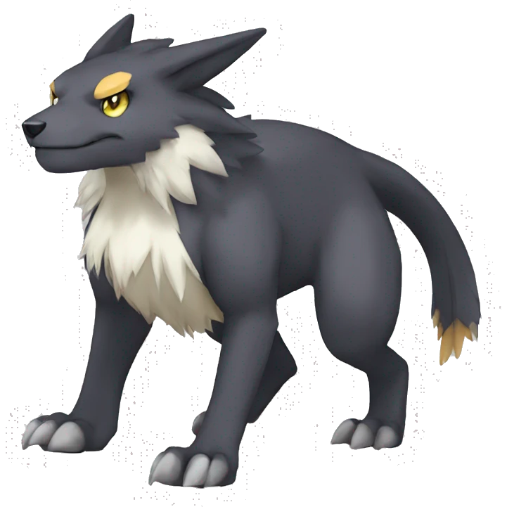 cute cool edgy Digimon-Fakemon-animal full body emoji