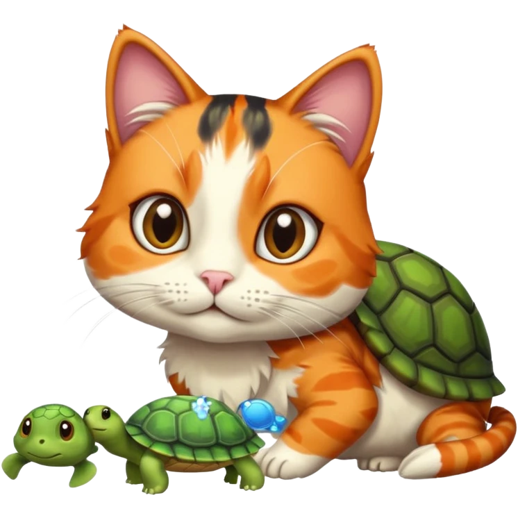 cat with turtle emoji