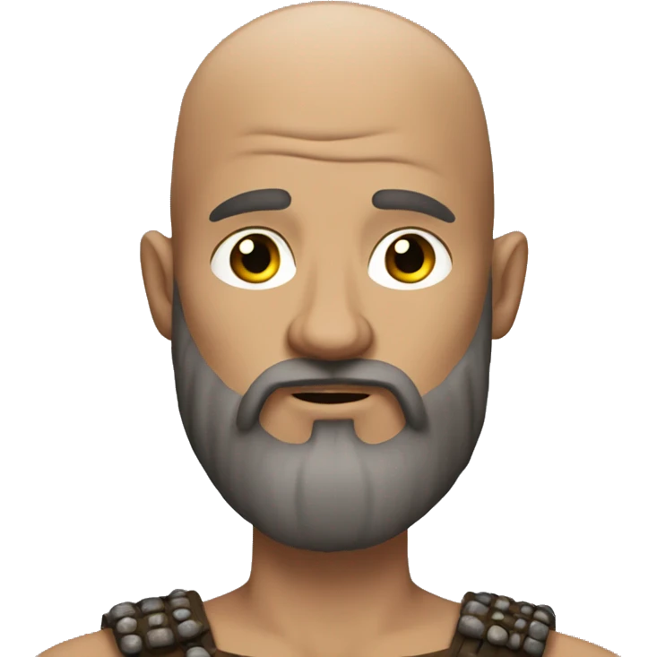 viking without hair and a beard emoji