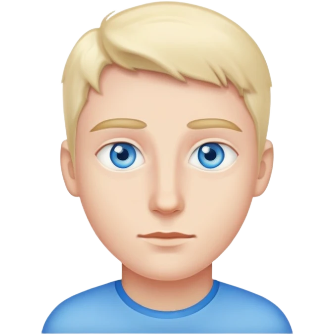 Blue eyes emoji