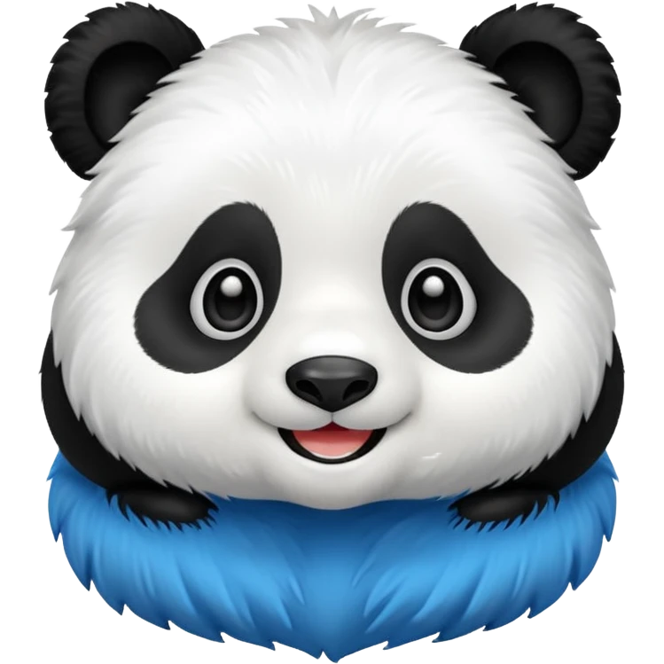 Mavi panda emoji