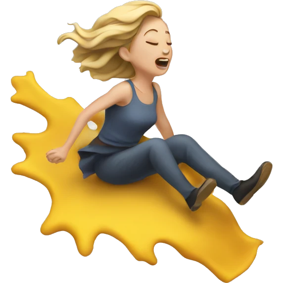 Lady falling down emoji