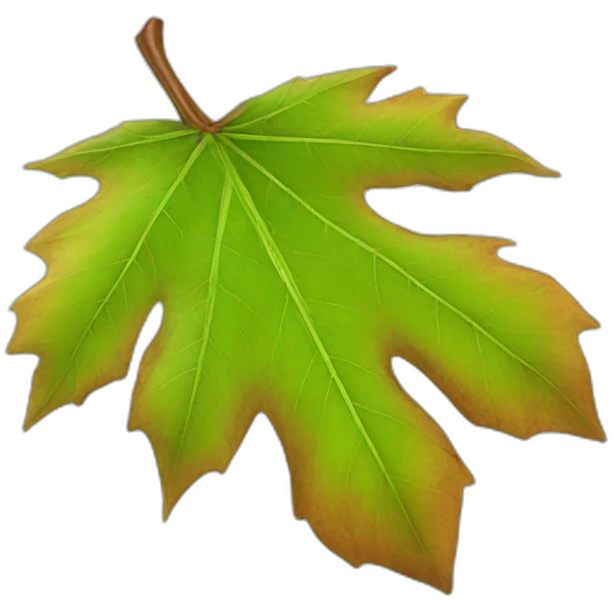 Chestnut leaf emoji