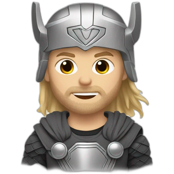 Thor wears a Sweatshirt with the word Sude on it emoji