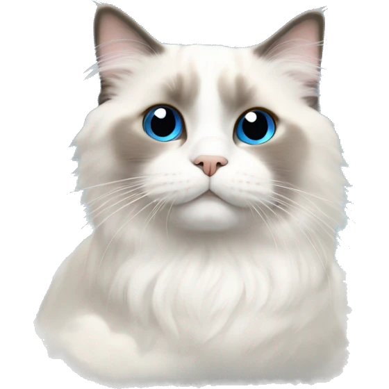 Ragdoll cat in heaven  emoji