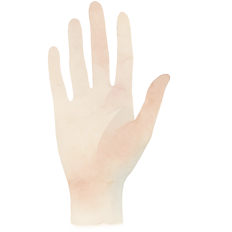 hand gesture, watercolor art style emoji