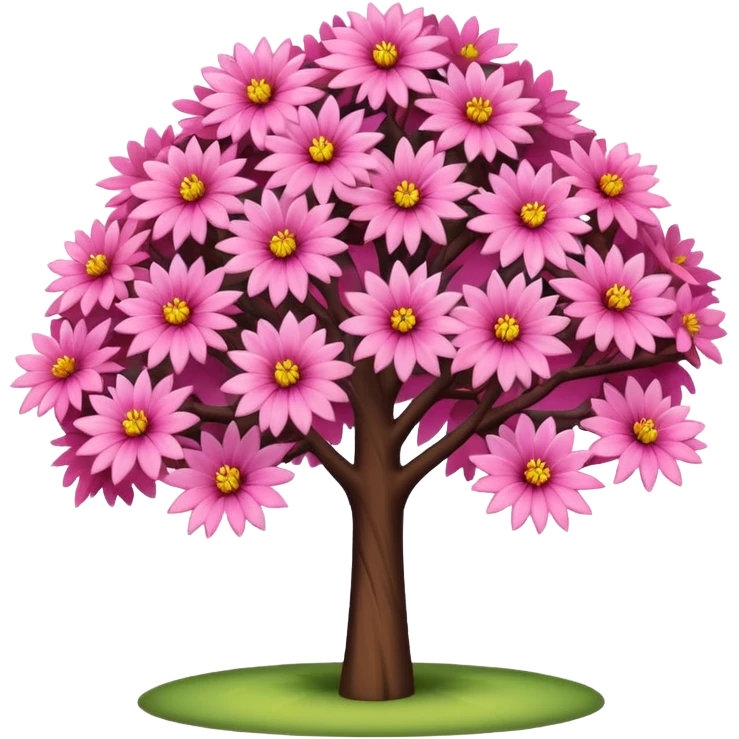 pink tree emoji