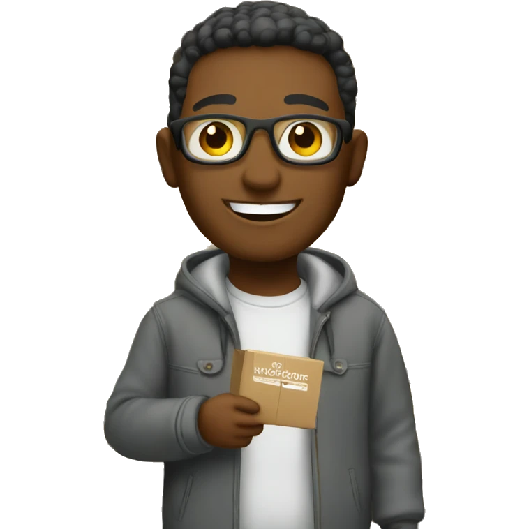 Happy shopper emoji