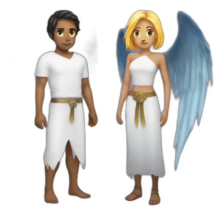 Ange and demon emoji