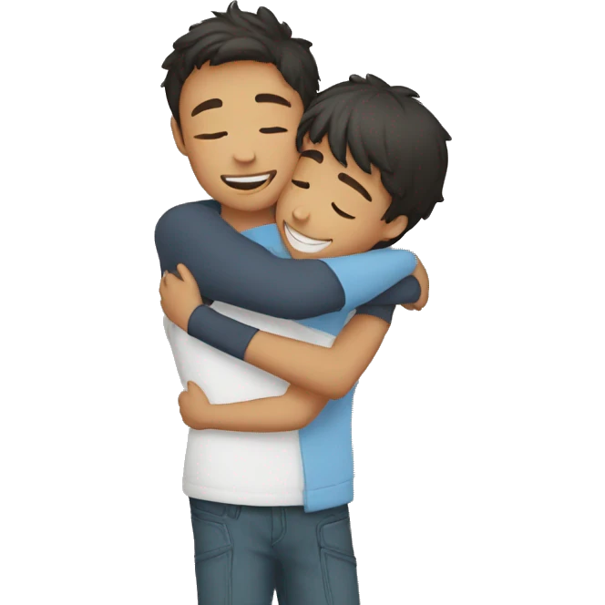 boys Hugging emoji