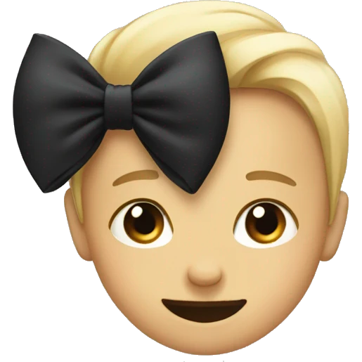 Big Black bow  emoji