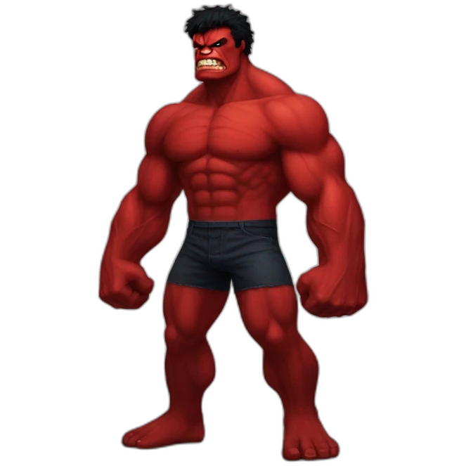 red hulk emoji