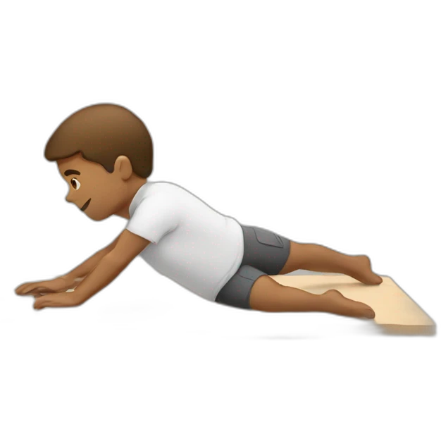 white doing plank emoji