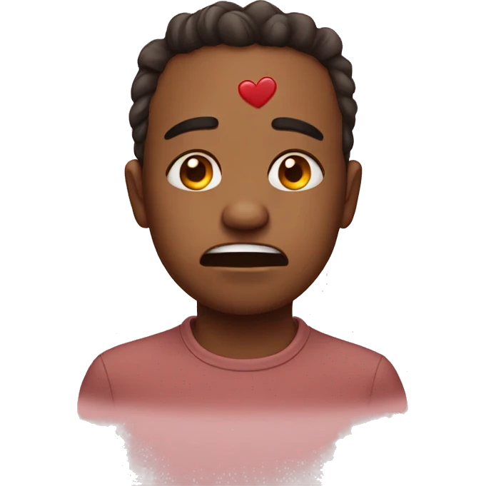 Crying with love emoji