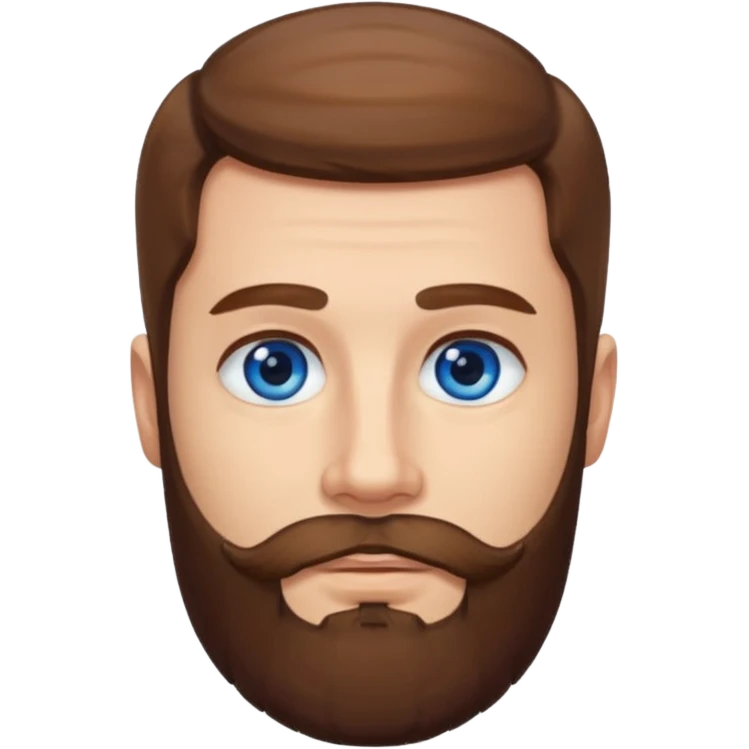 the man with a beard only on his chin emoji