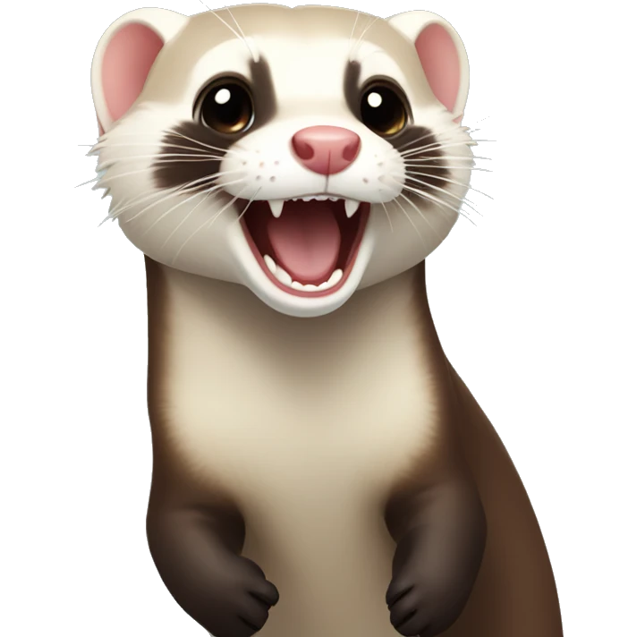 Excited ferret emoji