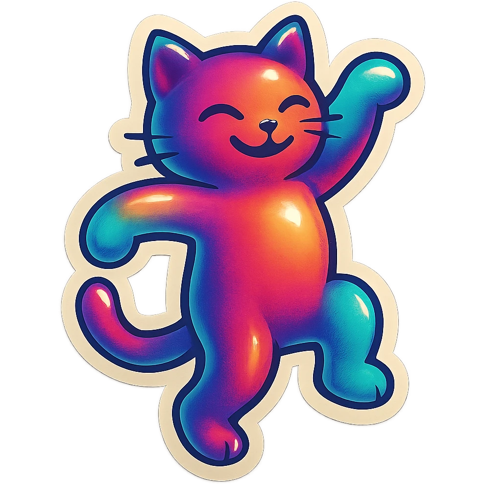 dancing cat emoji
