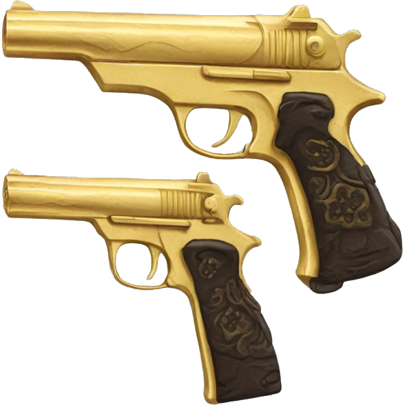 Pistolas de oro emoji