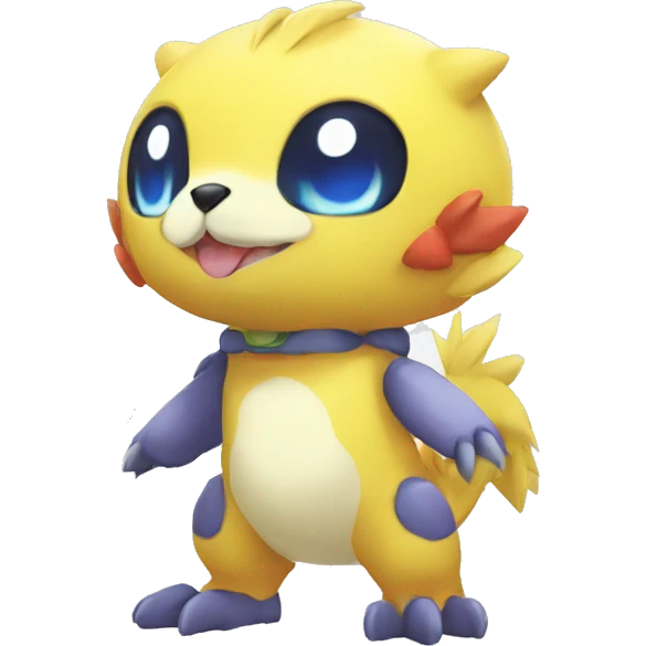 cute cool Digimon-Fakemon-animal full body emoji
