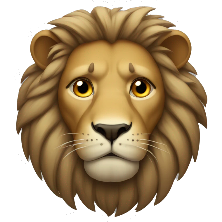 sad lion  emoji