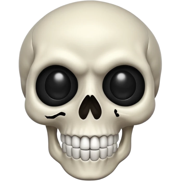 A scary skull emoji