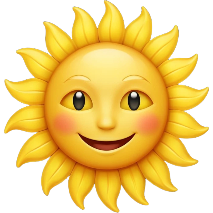 smiling sun emoji emoji