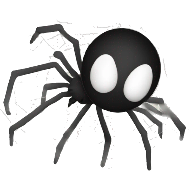 Conspiracy theory related number 1 with spider web emoji