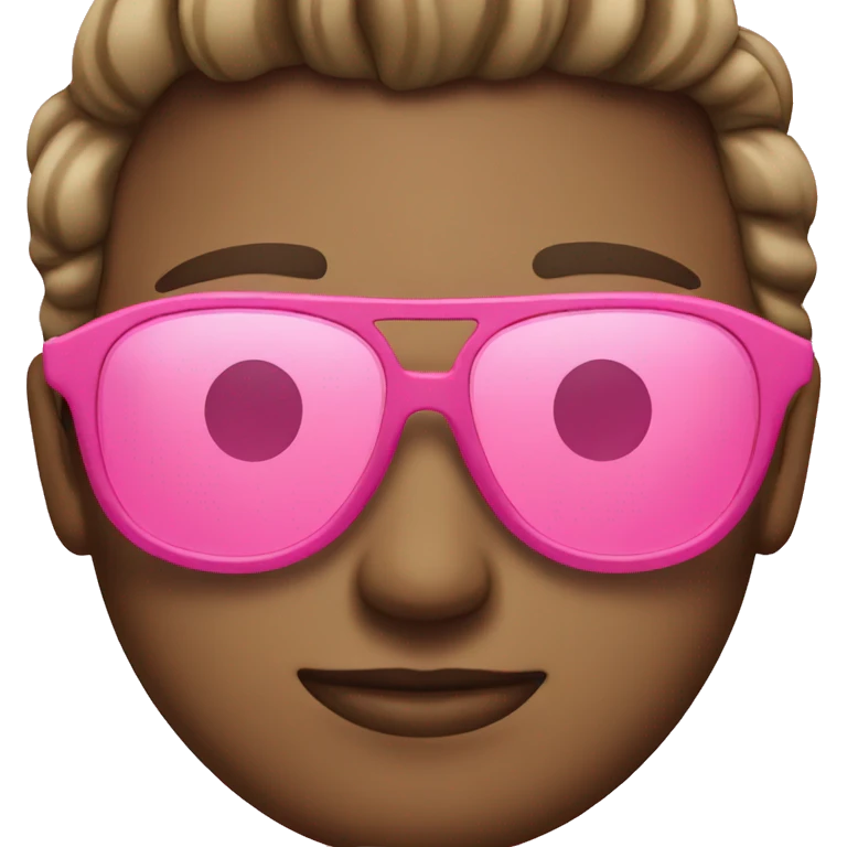 Pink sunglasses  emoji