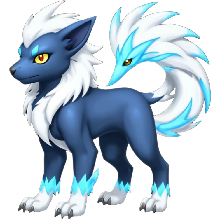 Luxray-Manectric-Absol-fusion, full body emoji
