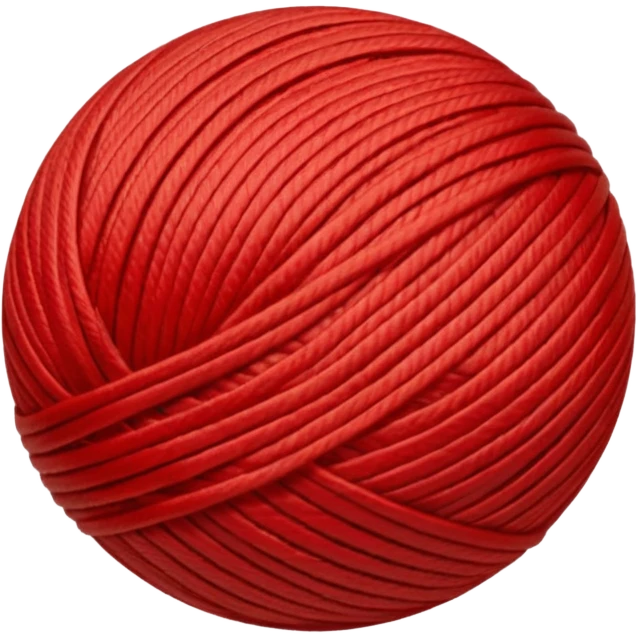 Red ball of thread emoji