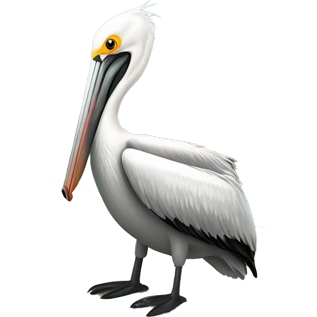 Pelican on a dock emoji