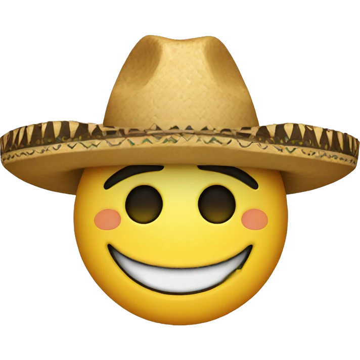 smiley face with sombrero  emoji