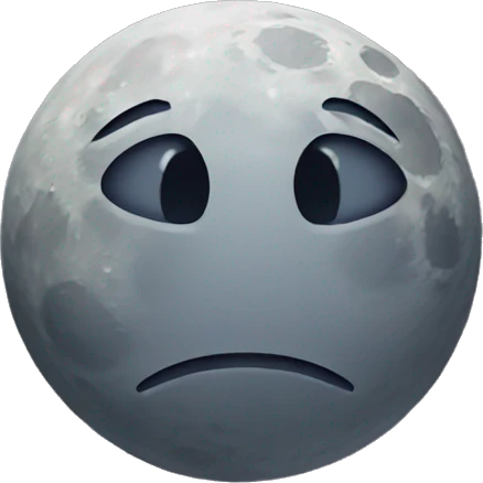 SAD MOON emoji