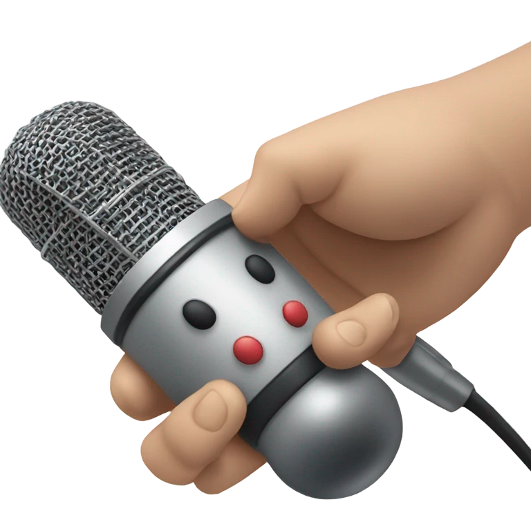 Dropping the microphone emoji