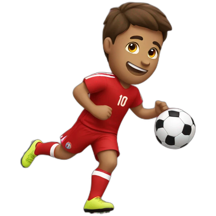 soccer celebrate red jersey emoji