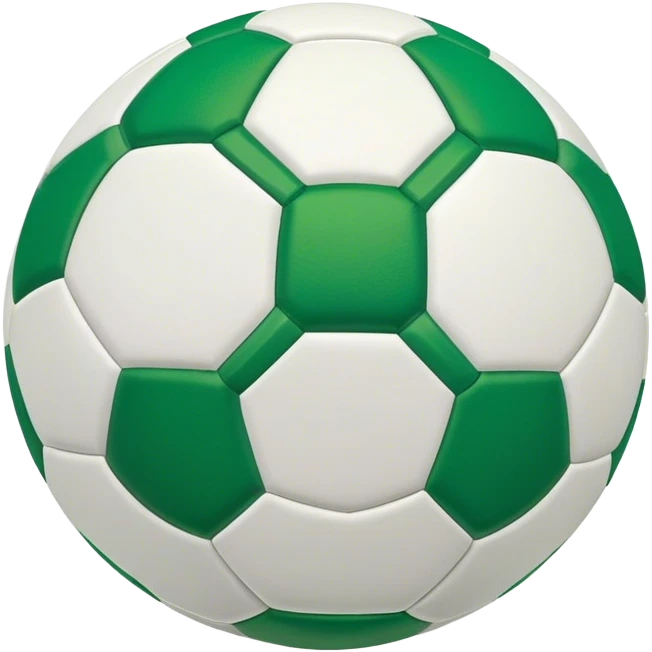 Cinematic Realistic image of a soccer ball with crisply detailed panel textures and precise stitching, set against a vibrant green pitch with dynamic natural lighting that highlights its athletic spirit emoji
