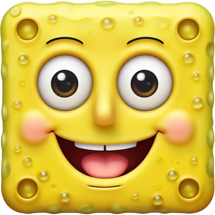 Spongebob ios 18 iphone style emoji