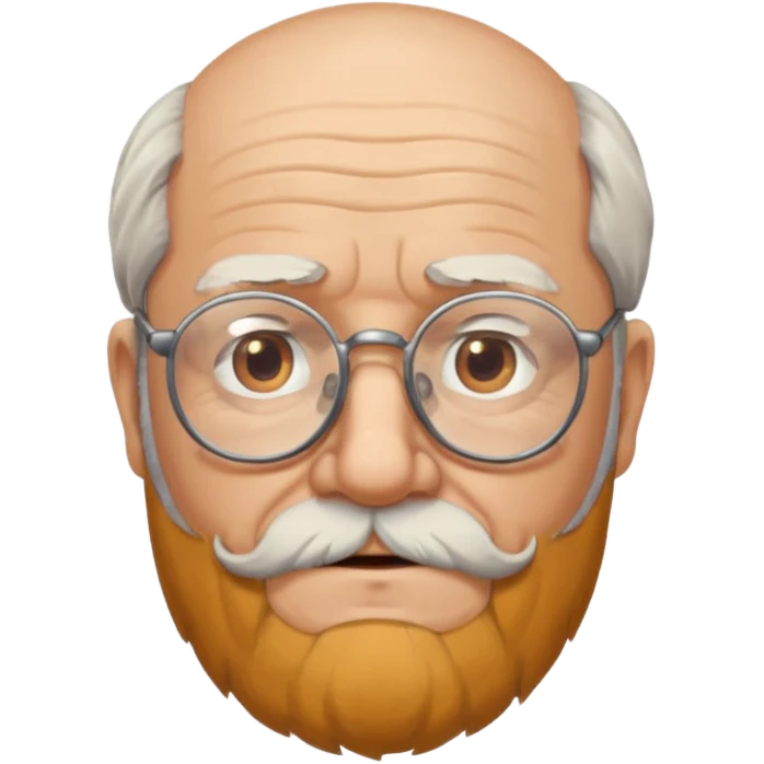 old glasses man with beard emoji