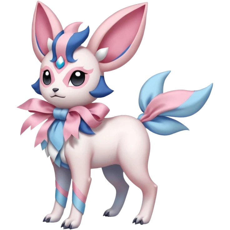 Pastel Absol-Sylveon-fusion (full body) emoji