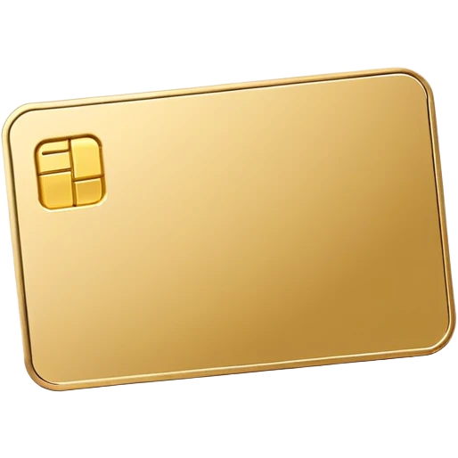 gold gift card emoji