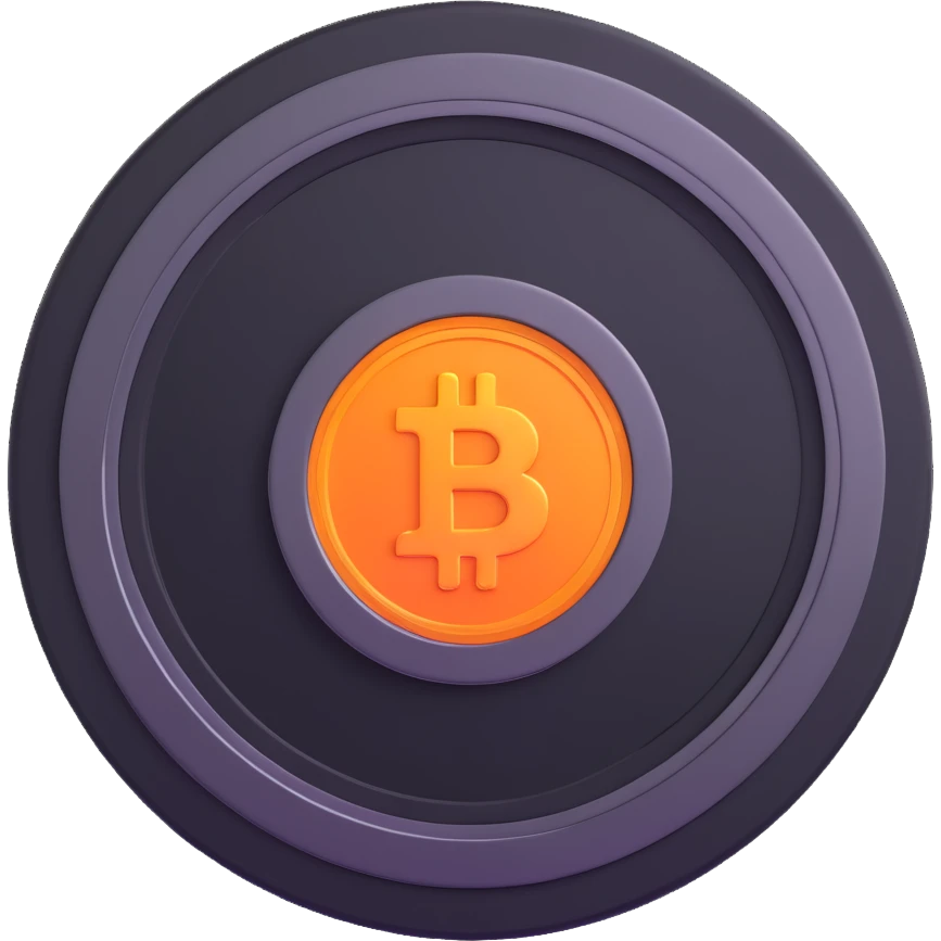 metallic futuristic $PORTAL crypto coin with a portal-like glow emoji