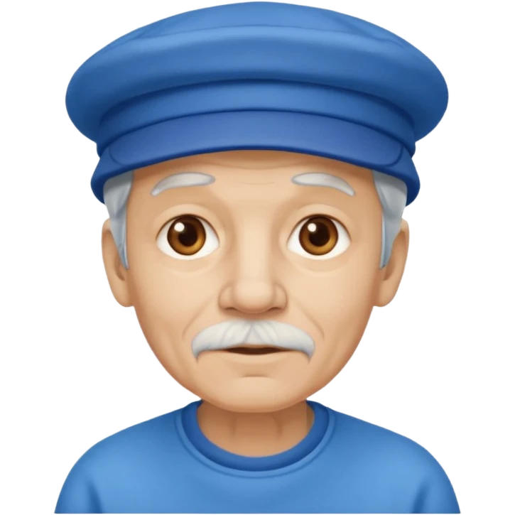 old man with blue hat emoji