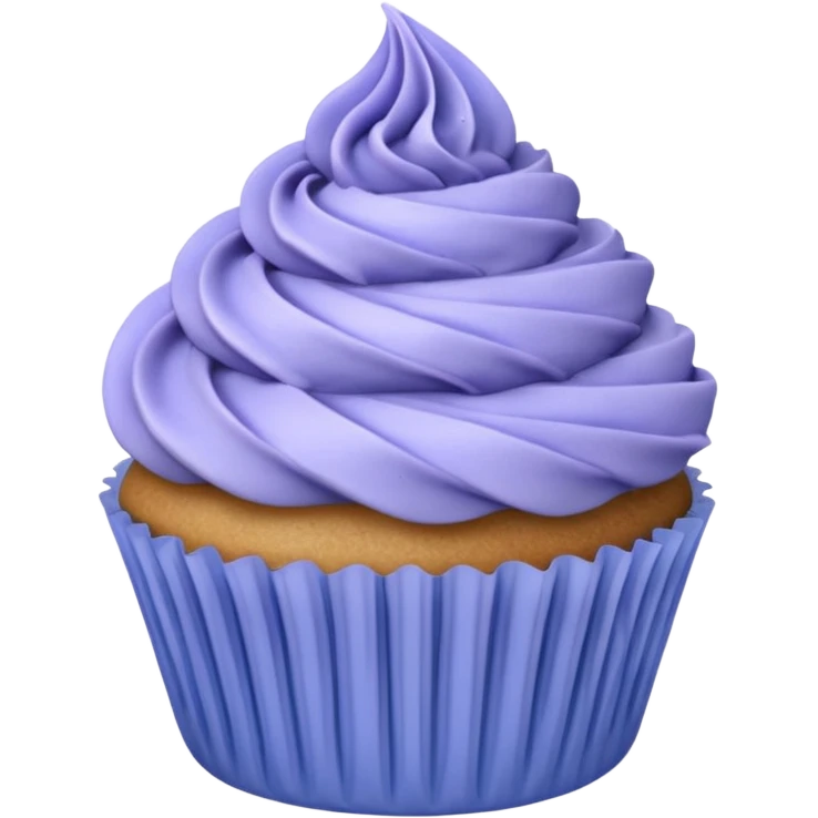  Blue lavender sprig cupcake emoji