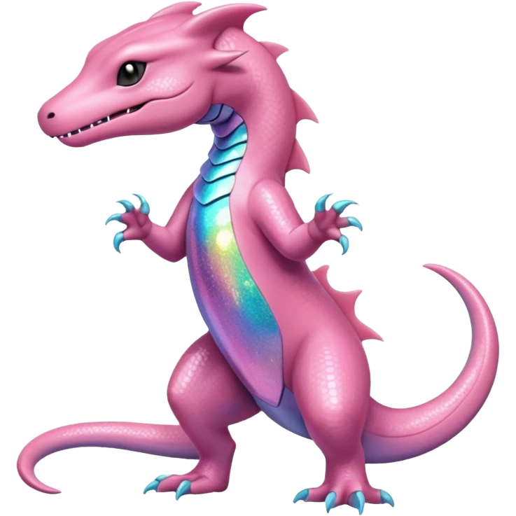 Sparkly Shiny Pastel Salandit (full body) emoji