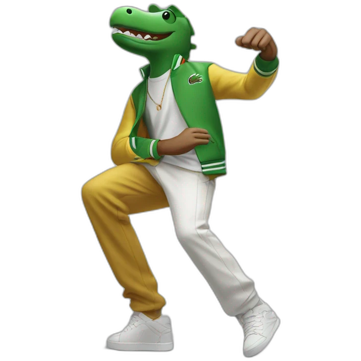 Guy using lacoste in baile funk emoji